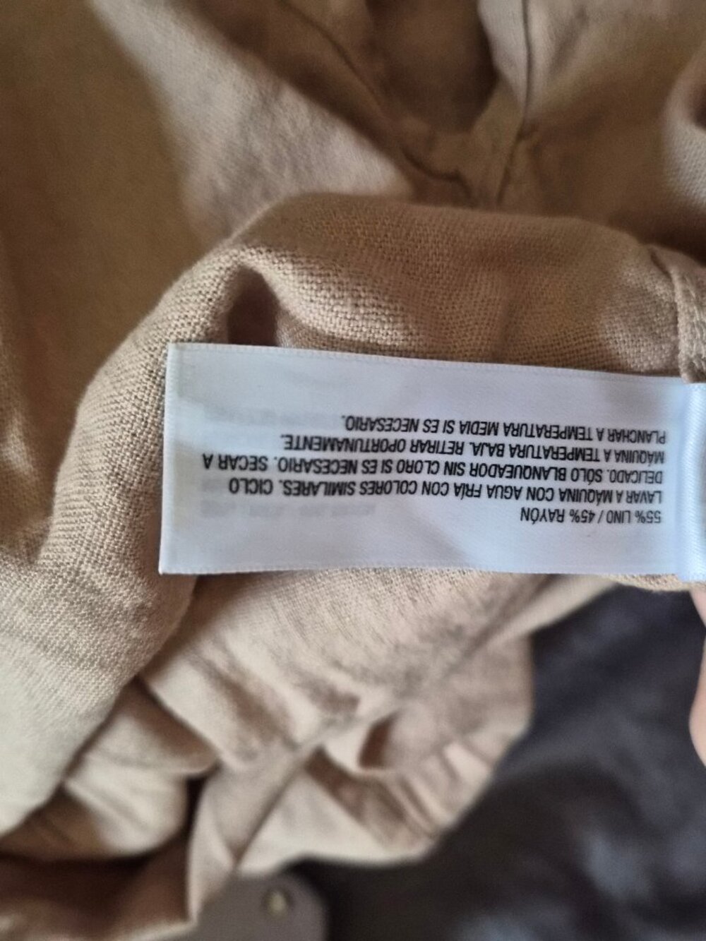 Tan Target Button Down Universal Thread Linen Blend - Picture 4 of 4